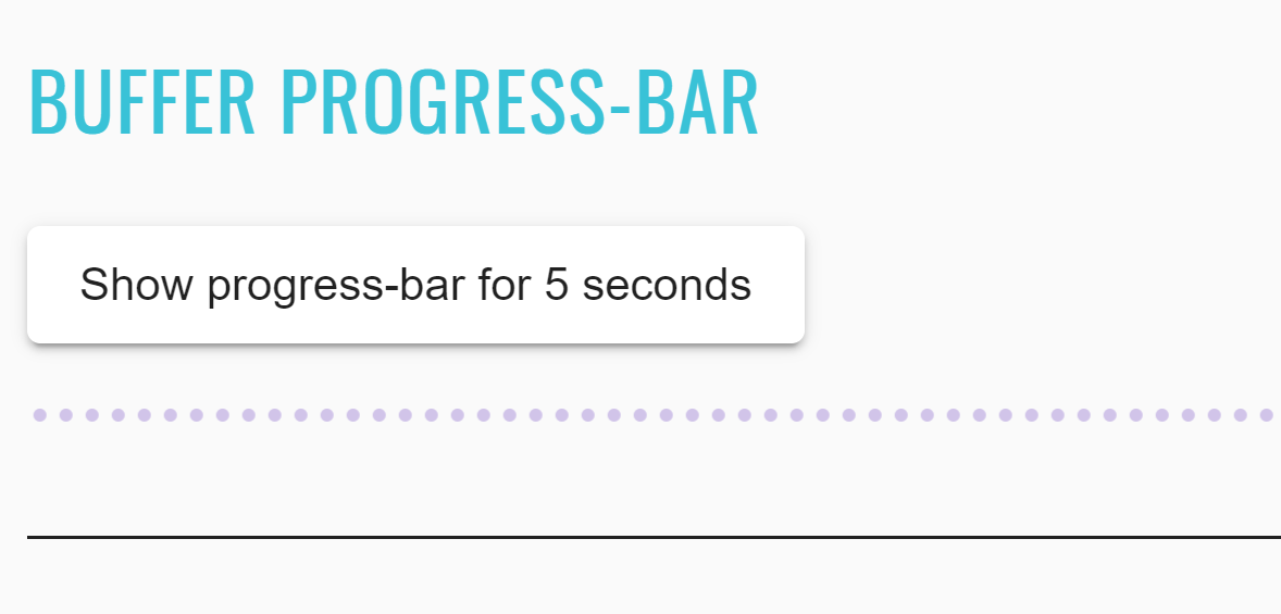 Buffer progress bar