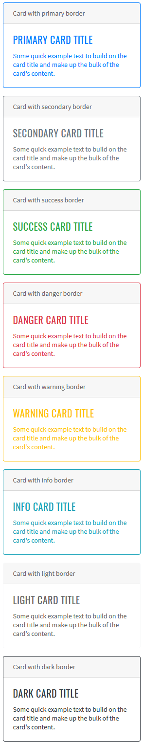 Card Border Example