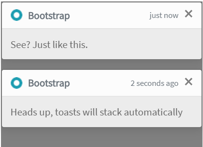 Toast stack example