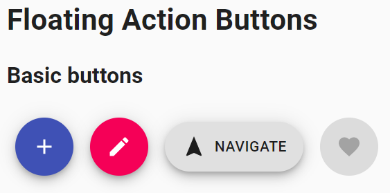 Floating action button