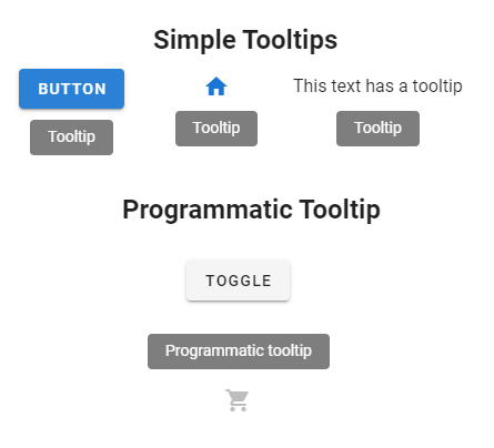 Tooltips examples